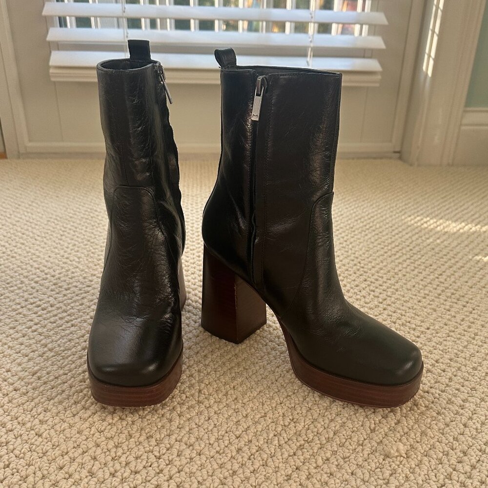 Marc Fisher Black Platform Bootie